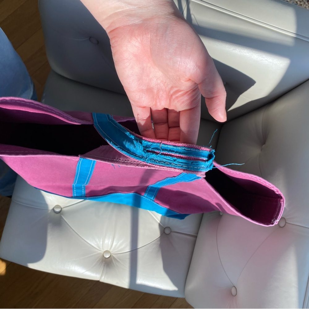 Vintage L.L. Bean Boat & Tote 22” – Magenta & Teal – Made in USA – Rare Colorway - Picture 11 of 12